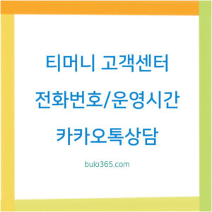 티머니 고객센터 전화번호, 운영시간, 카카오톡상담 이용방법