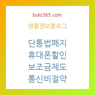 단통법폐지,휴대폰할인혜택,통신비절약방법