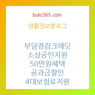 부담경감 크레딧 신청방법, 소상공인 50만원 혜택, 지원대상 및 사용처