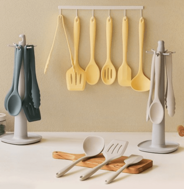 안전하고 깔끔한 요리를 위한 lilive실리콘 조리도구 7종 세트