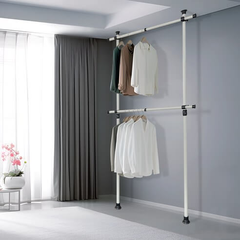 ✨ 가화홈시스 2단 옷걸이 행거: 공간 활용의 끝판왕